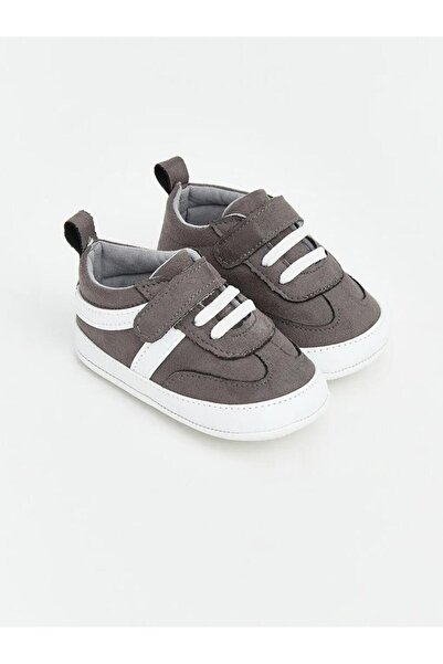LC Waikiki Lace-Up and Velcro Baby Boy Pre-Walking Shoes (S6)