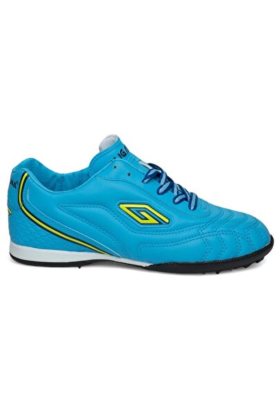 Bluefeet حذاء كرة القدم للرجال باللون الفيروزي والأصفر من DGN