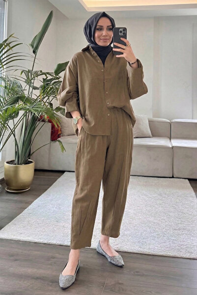 Suede Style 5629 - Κομψό, άνετο γυναικείο σετ από μαλακό ύφασμα Modal