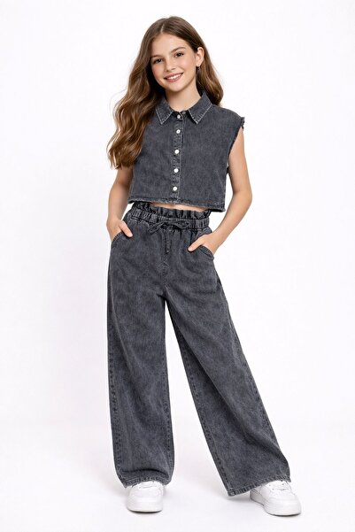 Minigimin Cicileri Miniğimin Cicileri Πλενόμενο Σετ Κοριτσιού με Λινό Πουκάμι...