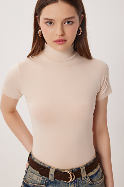 Lovelyİstanbul Μπλούζα με ζιβάγκο Basic Viscose LRN0027 ΚΡΕΜΑΣΤΗ