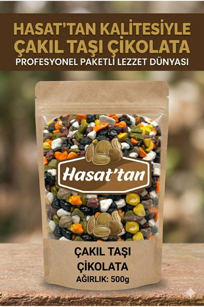 HASATTAN ÇAKIL TAŞI ÇİKOLATA 500GR