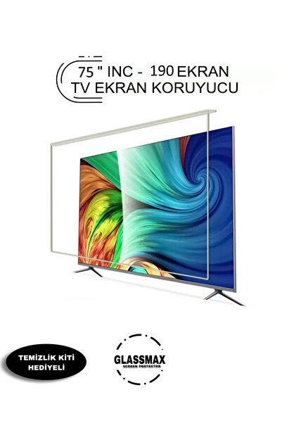 Glassmax LG 75" Inç 190 Ekran Tv Ekran Koruyucu Premium Koruma