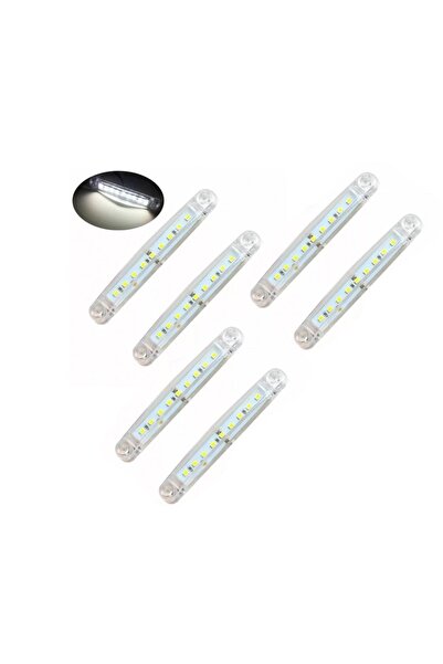 ERK 6x Φως Πλευρικό Αυτοκινήτου/Φορτηγού 9 SMD 12–24V - ΛΕΥΚΟ