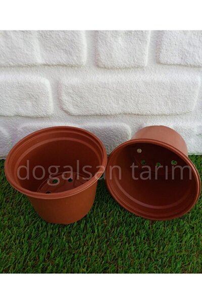 Ekodoğa Yuvarlak Saksı 10 Adet 13x10 Cm Üretim Saksısı Vakum Saksı Ucuz Saksı