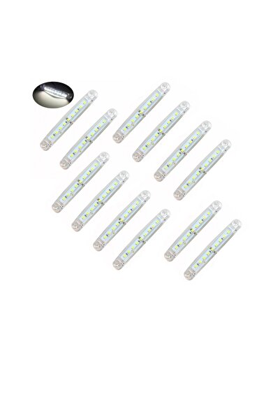 ERK 10 τεμάχια - Πλευρικό φως αυτοκινήτου/φορτηγού 9 SMD 12–24V - ΛΕΥΚΟ