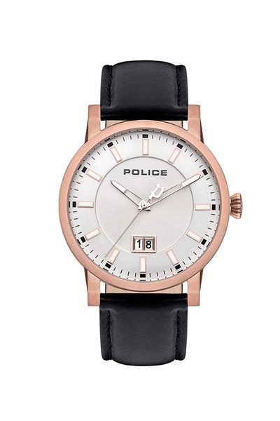 Police Collin Analogue With Leather Strap Watch For Men PL15404JSR.04||42MM