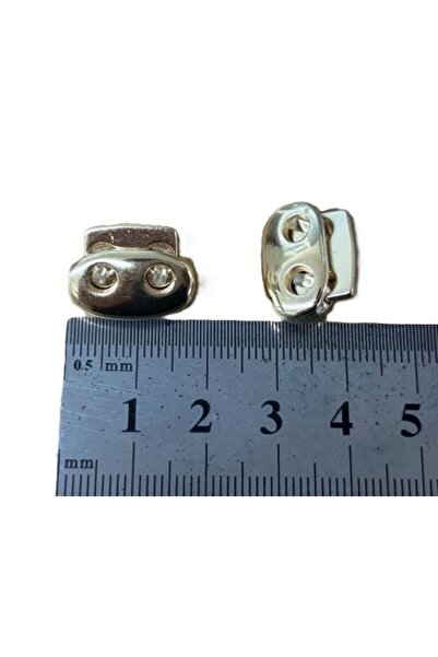 trimist Oval Stoper - Askı Gold - Zamak - 5 Pieces