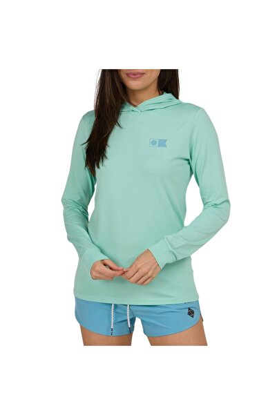 Salty Crew ΦΛΑΓΚΣΙΠ Αντηλιακό Μπλουζάκι με Κουκούλα και Μανίκια, Χρώμα Μέντας...