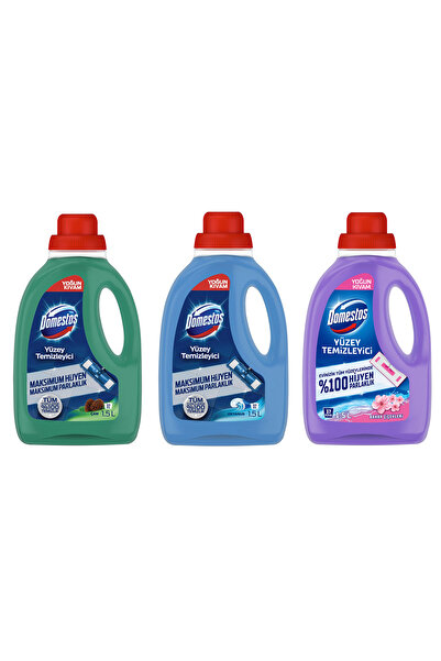 Domestos Yüzey Temizleyici 1500 ml Çam-Okyanus-Bahar 3 lü Set