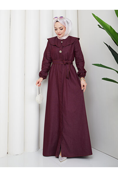 EFSUN MODA Γυναικείο τζιν φόρεμα με κουμπιά και λεπτομέρειες, ειδικά σχεδιασμ...