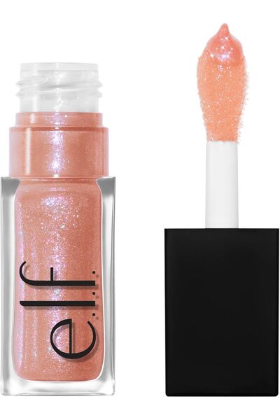 e.l.f cosmetic إي.إل.إف. زيت شفاه مُجدّد للإشراقة، مغذي ومرطب مع لمعان عالي، ...