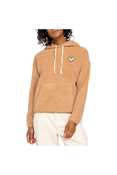 Roxy COOL CALLING W Φούτερ με κουκούλα Καμηλό Μεγέθους M