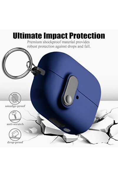 UnDePlus Samsung Galaxy Buds 3 FE / Buds 3 Pro / Buds 3 ile uyumlu Kılıf Kilitli TPU Premium Matte Trip Case