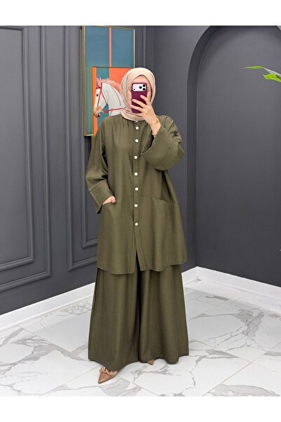 İLGEN FASHİON Σετ δύο τεμαχίων με κουμπιά και λεπτομέρειες, άνετη εφαρμογή, κ...