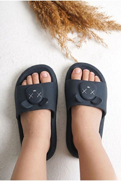 Sentyrax Παντόφλες παραλίας για κορίτσια/αγόρια, μπλε ναυτικό, αντιολισθητική...