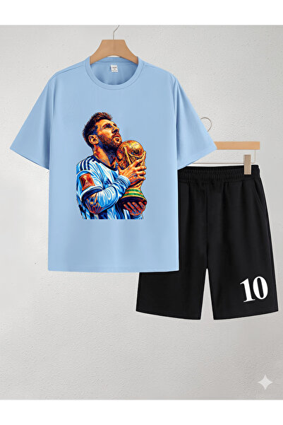 MAGORS LIONEL "KOZA" MESI ŠTAMPANA 100% PAMUČNA DEČJA MAJICA I KRATKE PANTALO...