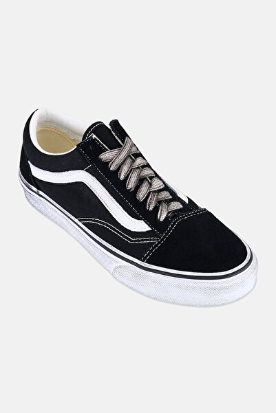 Vans حذاء سكيت بورد للرجال من Old Skool برباط، أسود