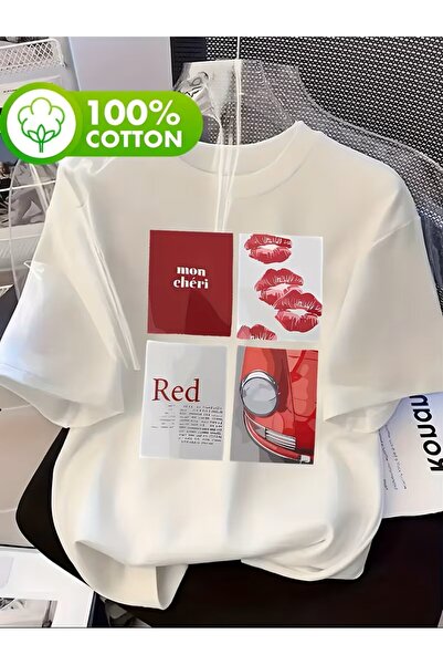 oneagılyazı Μπλουζάκι με στάμπα. Κοντομάνικο καλοκαιρινό & ανοιξιάτικο casual...