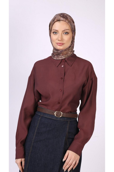 EL&BA GİYİM وشاح كارميلا بنقشة المنك