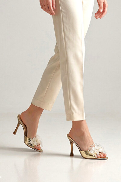 Gökhan Talay Cosima Εύκαμπτη Μαλακή Αντιολισθητική Σόλα (8 εκ.) Χρυσές Χειροπ...