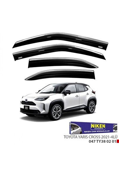 Niken Toyota Yaris Cross Uyumlu Kromlu Cam Rüzgarlığı 4lü 2021 Ve Üstü