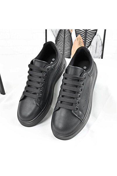 Tmall Pantofi sport bărbați, din piele, B4074, NEGRU