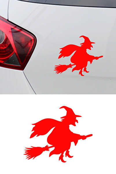 MIGNATIS Flying Witch Sticker - Witch Figured Vehicle Sticker - Car Motor Sti...