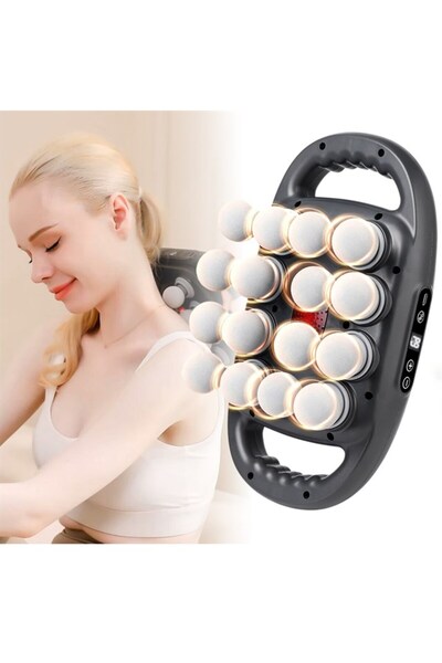 Powermaster PM-29677 16 Başlıklı Ultra Geniş Alanlı Selülit Ve Derin Doku Mas...