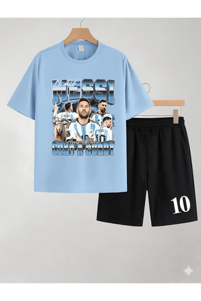 MAGORS LIONEL "KOZA" MESI ŠTAMPANA 100% PAMUČNA DEČJA MAJICA I KRATKE PANTALO...