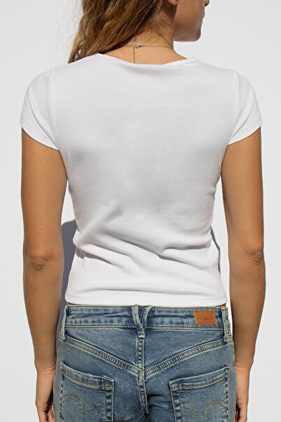 ZAVIXO Women's 100% Cotton Crop T-Shirt Slim Fit 1