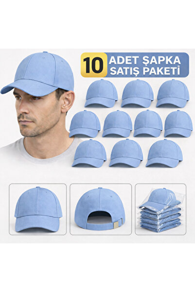 moda nokta Βασικό Καπέλο - ανοιχτό μπλε 100% βαμβακερό γαμπαρντίνα Μοντέλο Un...