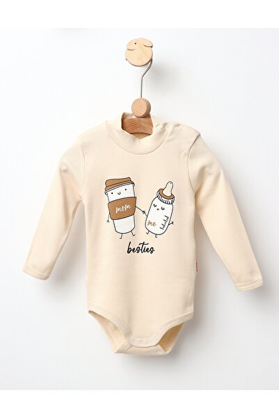MiniKids BESTIES κορμάκι με ψηλό λαιμό, κρεμ