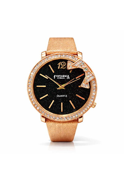 Francesca di Geneva Women's watch, Brown strap,