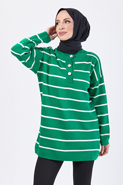 TOFİSA Knitwear Sweater Green - 27755-Green