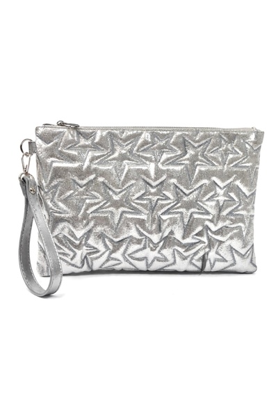 Çantacımstore Γυναικεία τσάντα πορτφόλιο και κλάτσα με αστεράτο σχέδιο, πλατι...