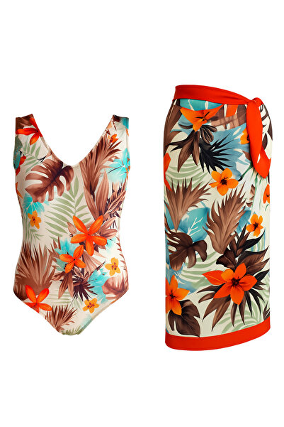 SAILOR moda Costum de baie Pareolu cu decolteu în V și model