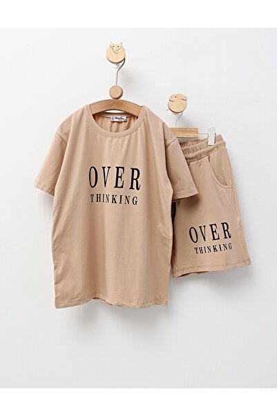 MiniKids Σετ καλοκαιρινό, Over Thinking, μπεζ
