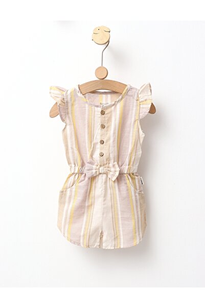 MiniKids Κοριτσίστικη ολόσωμη φόρμα premium, μοντέλο Cream