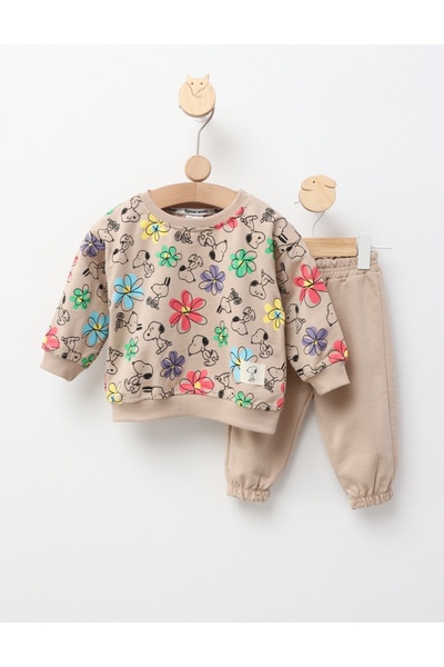 MiniKids Κοστούμια Σνούπι και Λουλούδια, κρεμ