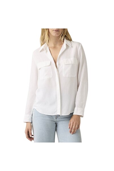 Levis ΕΛΑΪΝ ΠΟΛΥΧΡΗΣΤΟ ΠΟΥΚΑΜΙΣΟ ΑΠΟ ΜΕΙΓΜΑ ΛΙΝΟΥ - ΛΕΥΚΟ ΛΑΜΠΕΡΟ S