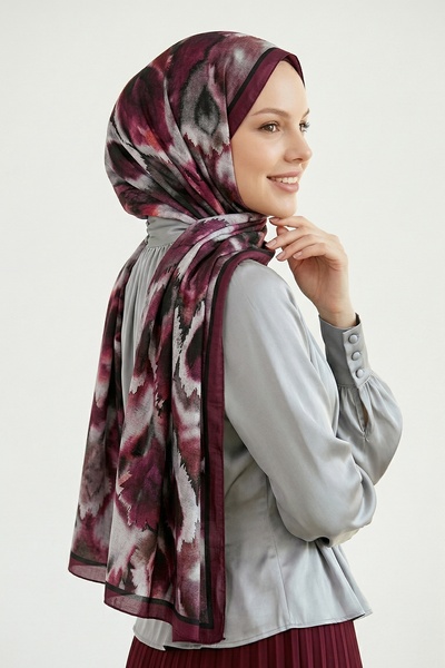 InStyle Σάλι από μπαμπού με μοτίβο Ebruli, ψηφιακά τυπωμένο