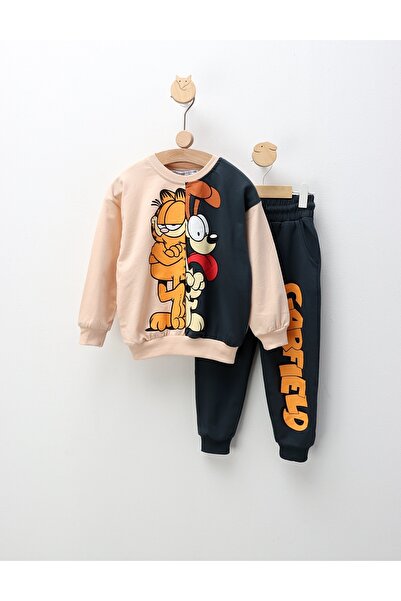 MiniKids Στολή Γκάρφιλντ και Όντι, κρεμ-πράσινο