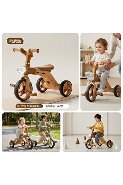 ENNOVA 2-in-1 Kids Multi-functional Tricycle & Balance Bike with LED Headlight (Ages 1-5)
