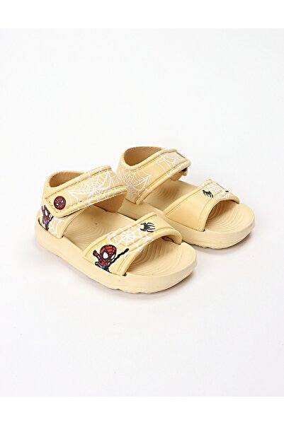 MiniKids Αφρώδη σανδάλια με σχέδια σκαντζόχοιρων, κρεμ Σπάιντερ-Μαν