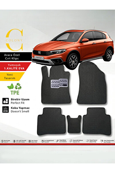 COLONY Fiat Egea Cross Hücreli Premium 1.Kalite Eva Paspas Seti Paspas Takımı...