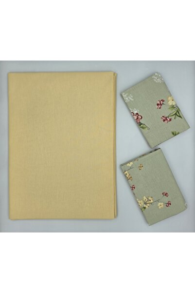 pınarhome collectıon 100% Organic Cotton Fabric Solid Color (Without Elastic)...