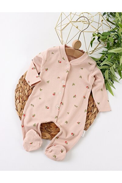 MiniKids Ολόσωμη φόρμα μποτάκι, με ανάγλυφη ραφή, Ανελίζε μπεζ