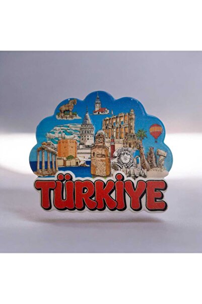 Polyester 3D Fridge Magnet with Turkey Magnet Embossing Figure. Size : 7.5 cm x 6 cm