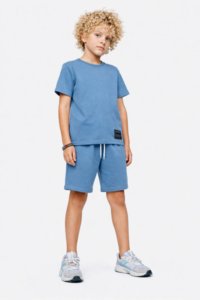 Juniors Children's Shorts Summer Top and Bottom 2-Piece Set 100% Cotton